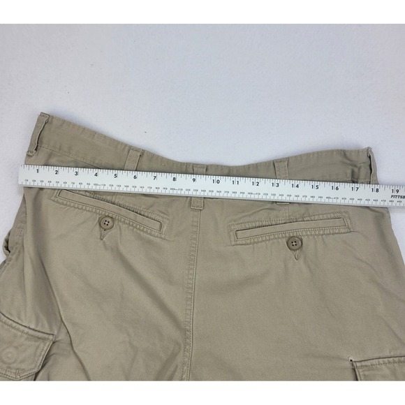 Faded Glory Men's Khaki Cargo Shorts Size 38 Outdoor Pockets Casual Wear - Picture 8 of 8